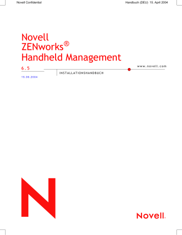 Novell ZENworks Handheld Management Novell ZENworks Handheld Management