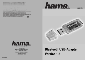 Hama 00011572  Owner Manual | Manualzz
