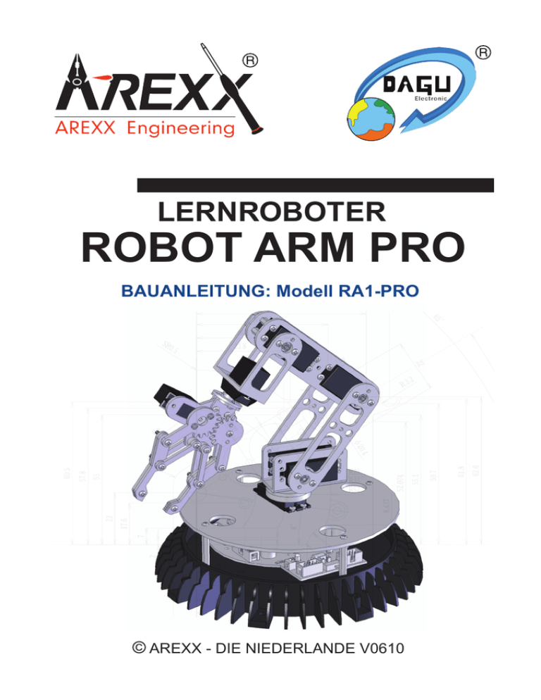 ROBOT ARM PRO - CONRAD Produktinfo. ROBOT ARM PRO - CONRAD Produktinfo.