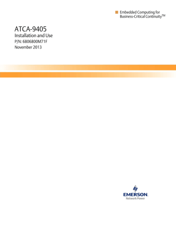 Artesyn ATCA-9405-Installation and Use | Manualzz Artesyn ATCA-9405-Installation and Use | Manualzz