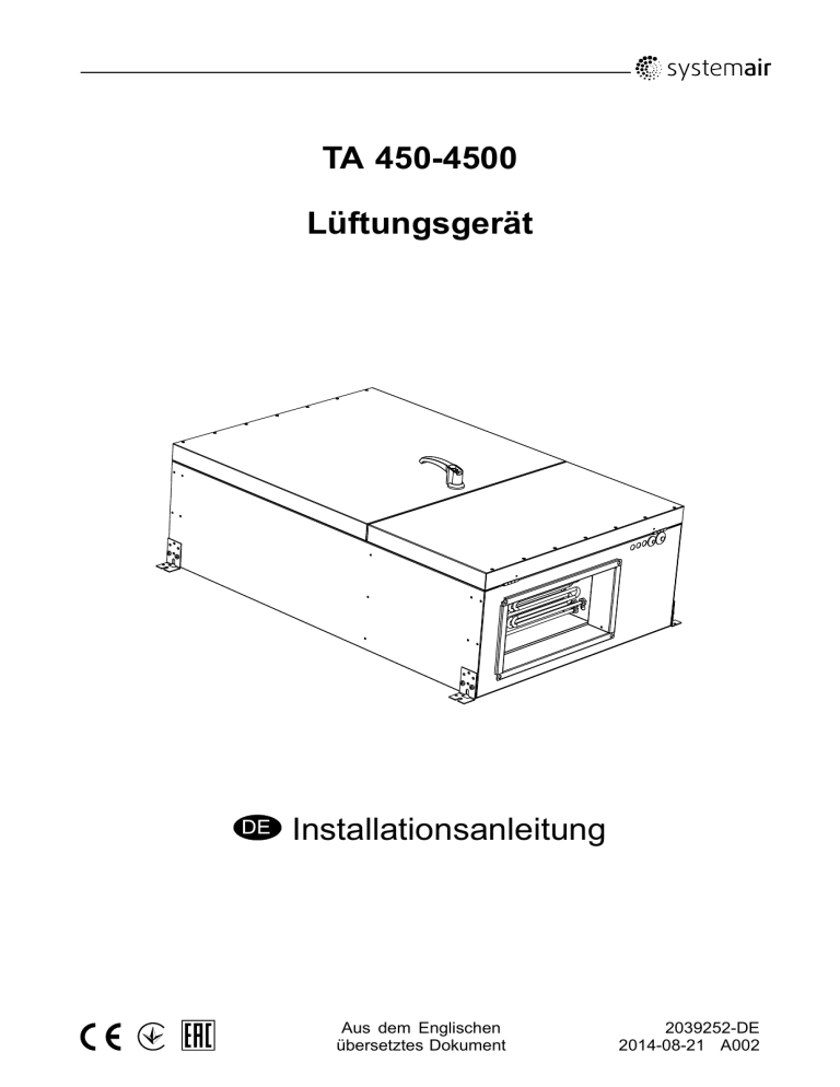 TA_installation_instruction_CE_2039252_DE_A002 TA_installation_instruction_CE_2039252_DE_A002