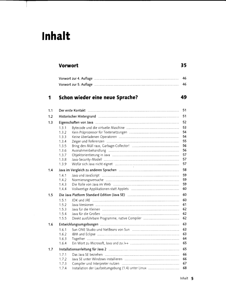 Inhalt Inhalt