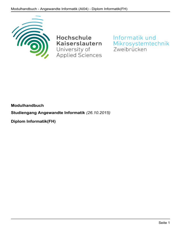 Diplom Informatik(FH) - campusboard Diplom Informatik(FH) - campusboard