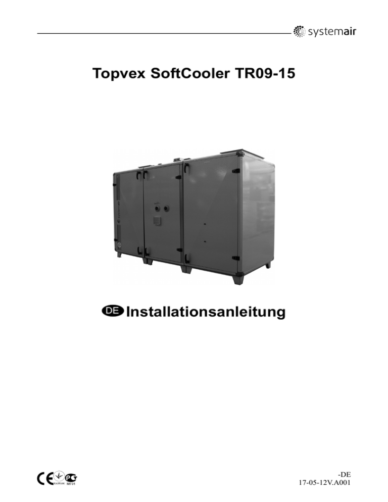 Topvex SoftCooler TR09-15 Installationsanleitung Topvex SoftCooler TR09-15 Installationsanleitung