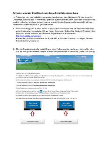 farmpilot wird zur Desktop-Anwendung: Installationsanleitung | Manualzz farmpilot wird zur Desktop-Anwendung: Installationsanleitung | Manualzz