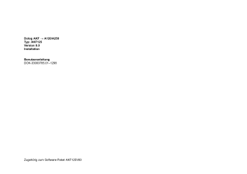 Schneider Electric Dolog AKF -> A120/A250, AKF125 V8.0 Installationsanleitung | Manualzz Schneider Electric Dolog AKF -> A120/A250, AKF125 V8.0 Installationsanleitung | Manualzz