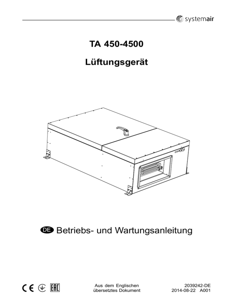 TA_Operation_Maintenance_2039242_DE_A001 TA_Operation_Maintenance_2039242_DE_A001