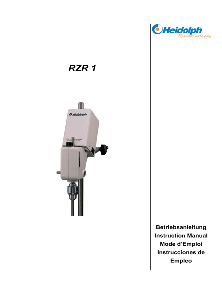 RZR 1 Instruction Manual RZR 1 Instruction Manual