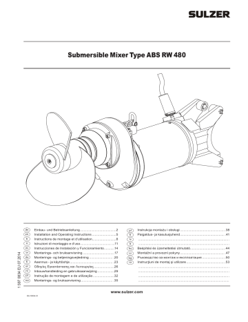 Submersible Mixer Type ABS RW 480 | Manualzz