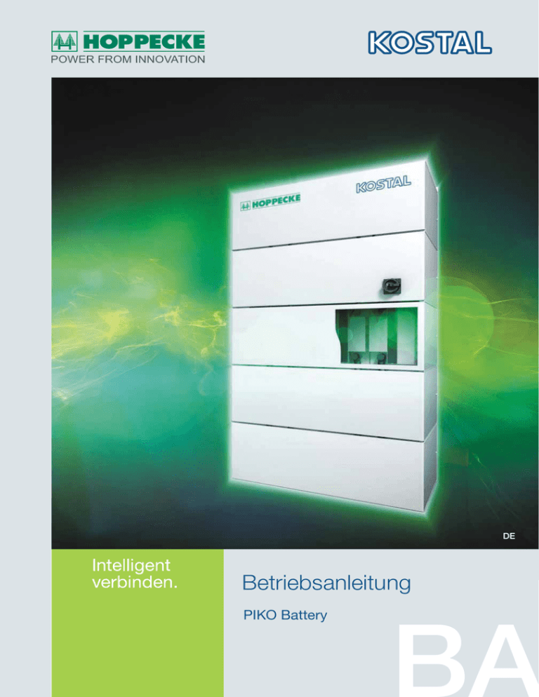 Kostal Piko BA Betriebsanleitung Batterieset Kostal Piko BA Betriebsanleitung Batterieset