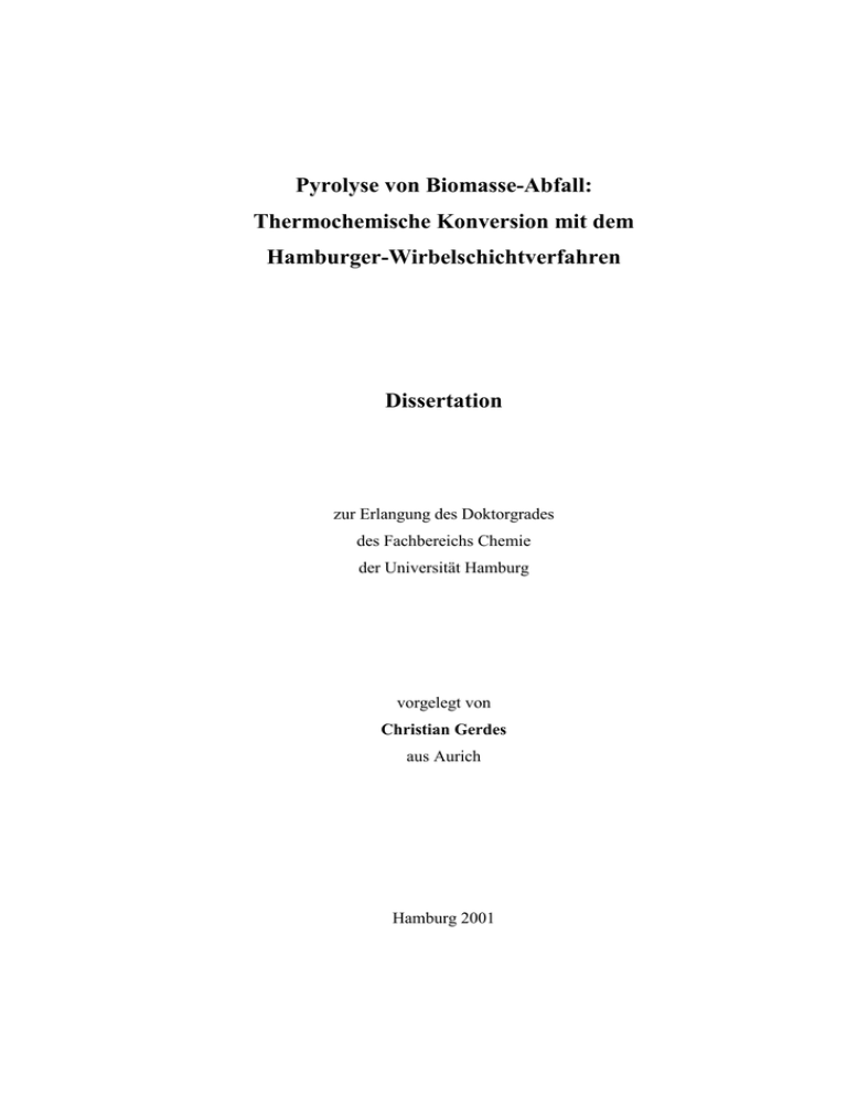 Pyrolyse von Biomasse-Abfall: thermochemische Konversion mit Pyrolyse von Biomasse-Abfall: thermochemische Konversion mit