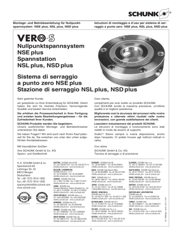 Nullpunktspannsystem NSE Plus Spannstation NSL Plus Manualzz