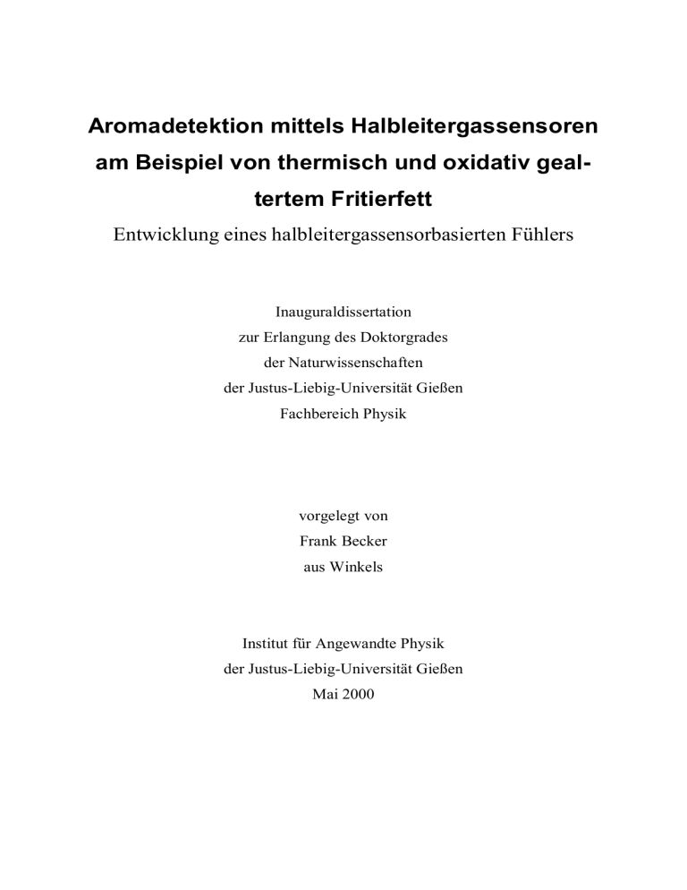 tertem Fritierfett - Justus-Liebig tertem Fritierfett - Justus-Liebig