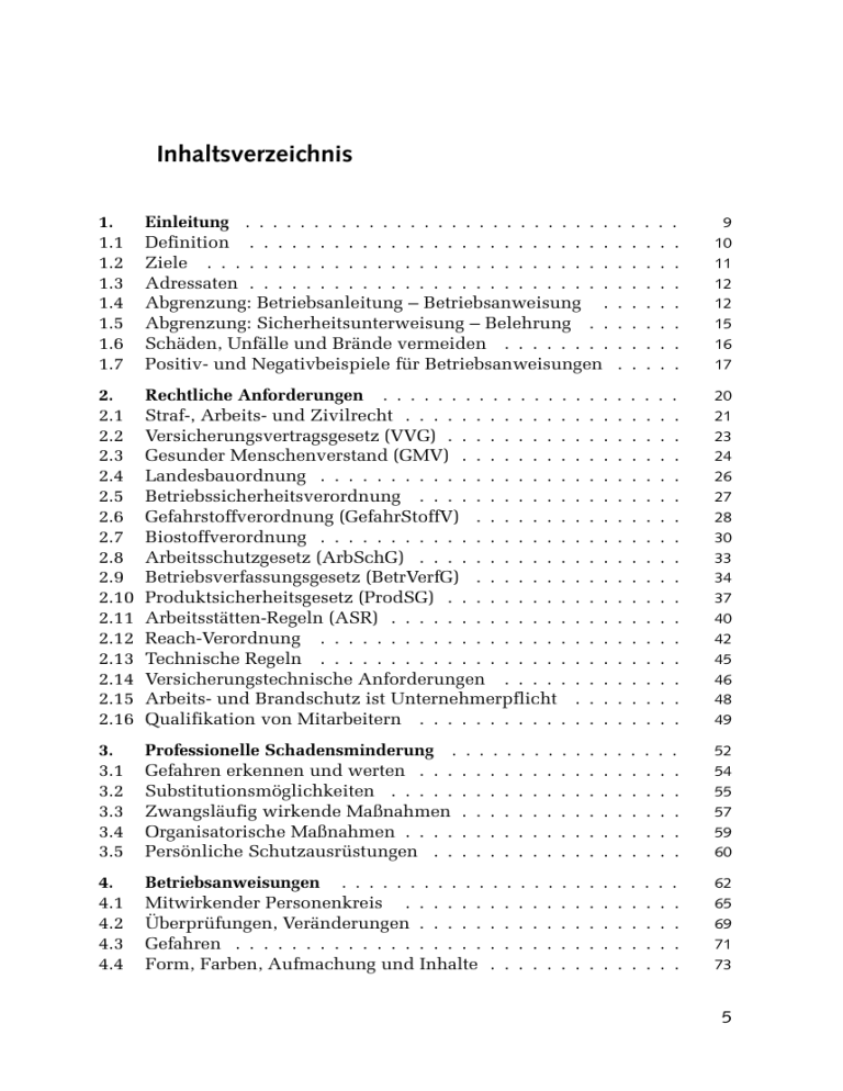 Friedl-Betriebsanweisung Friedl-Betriebsanweisung