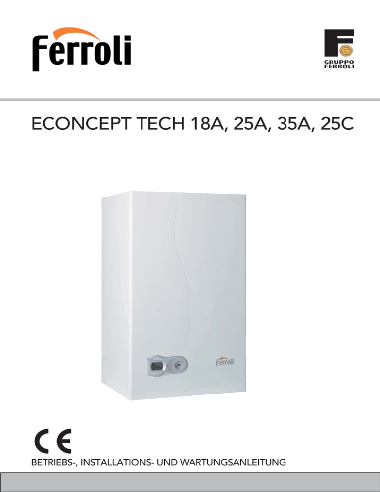 Betriebs-, Installations- und Wartungsanleitung Betriebs-, Installations- und Wartungsanleitung