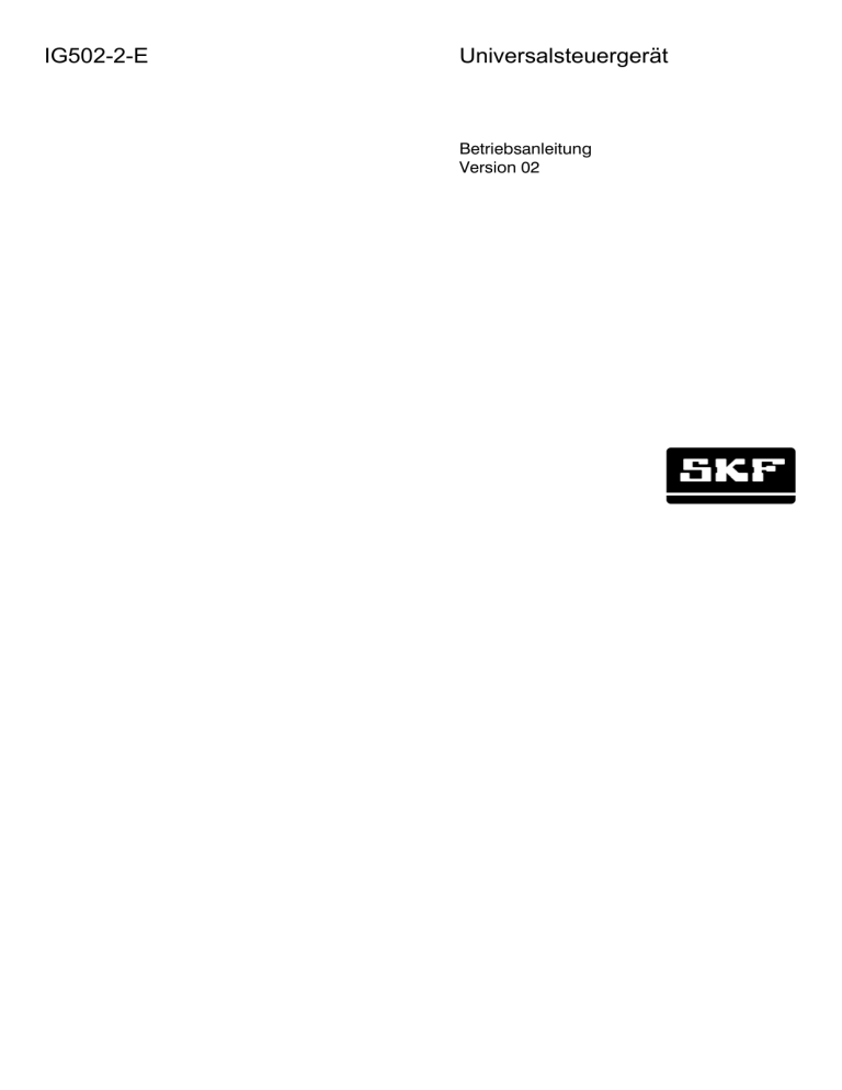 IG502-2-E Universalsteuergerät IG502-2-E Universalsteuergerät