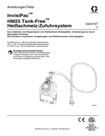 332375T - InvisiPac HM25 Tank-Free Hot Melt Delivery 332375T - InvisiPac HM25 Tank-Free Hot Melt Delivery