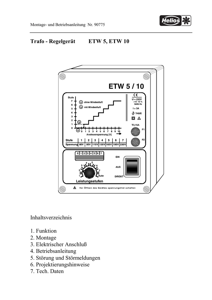 Etw Helios Ventilatoren Manualzz