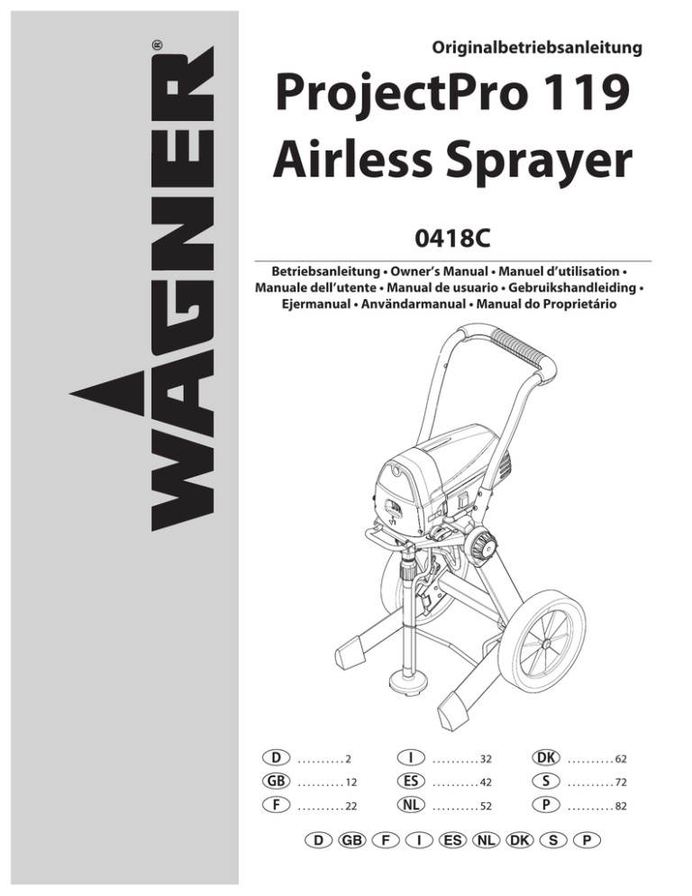 ProjectPro 119 Airless Sprayer ProjectPro 119 Airless Sprayer