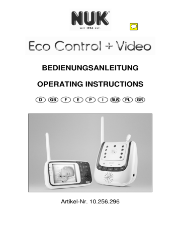NUK Eco Control Plus Video User manual NUK Eco Control Plus Video User manual