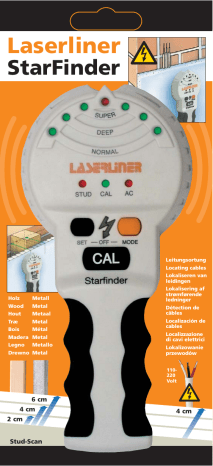 Laserliner StarFinder Owner Manual | Manualzz