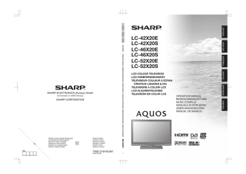 Sharp LC-46X20 de handleiding | Manualzz