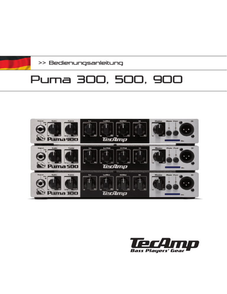 Puma 300, 500, 900 Puma 300, 500, 900