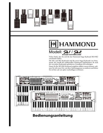 Hammond | SK2 | SK1 | SK1-88 | SK1-73 | Bedienungsanleitung | ZUGRIEGEL | Manualzz Hammond | SK2 | SK1 | SK1-88 | SK1-73 | Bedienungsanleitung | ZUGRIEGEL | Manualzz