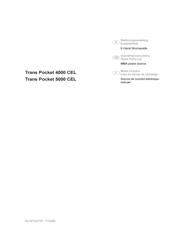 TransPocket 4000 CEL / 5000 CEL | Manualzz TransPocket 4000 CEL / 5000 CEL | Manualzz