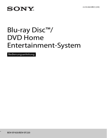 Sony BDV-EF220 Bedienungsanleitung | Manualzz Sony BDV-EF220 Bedienungsanleitung | Manualzz