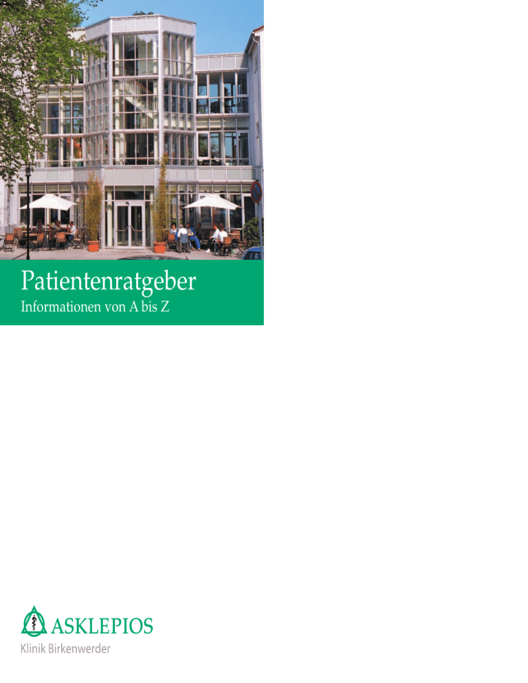 Patientenratgeber Patientenratgeber