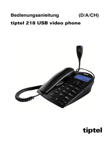 Tiptel 218 USB Video Phone Manual Tiptel 218 USB Video Phone Manual