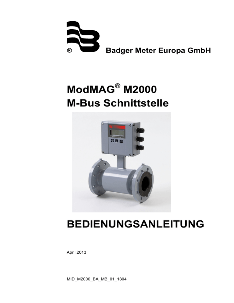 User manual_M-Bus_DE User manual_M-Bus_DE