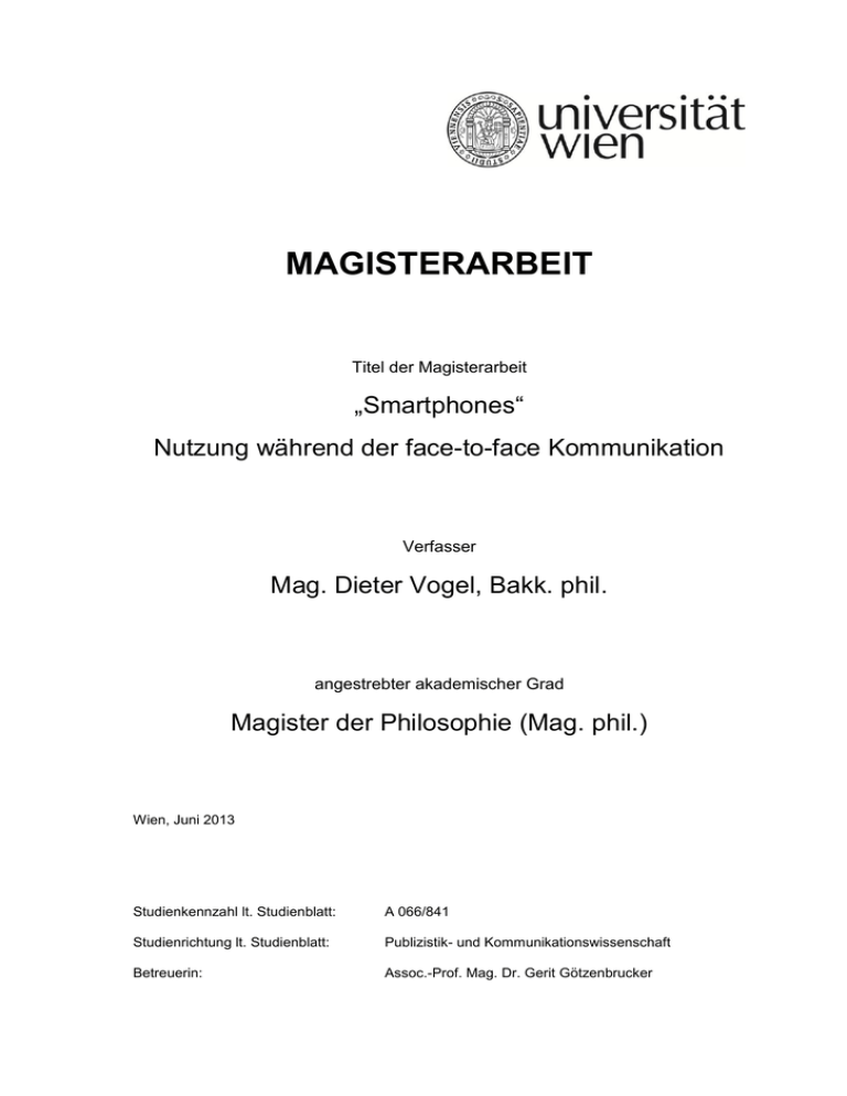 - Universität Wien - Universität Wien