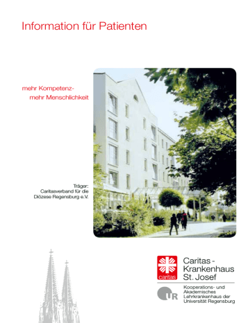 Broschüre von A bis Z - Caritas-Krankenhaus St. Josef Regensburg Broschüre von A bis Z - Caritas-Krankenhaus St. Josef Regensburg