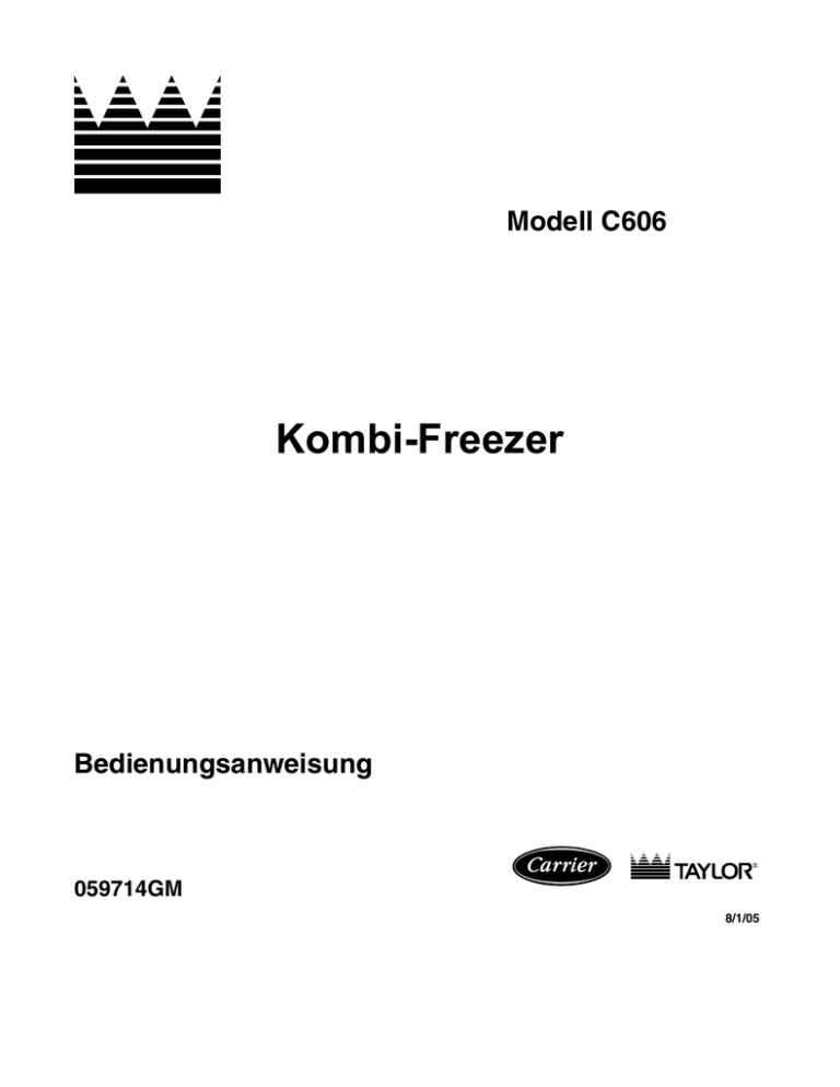 Kombi-Freezer - Taylor Company Kombi-Freezer - Taylor Company
