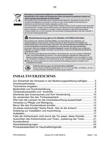 INHALTSVERZEICHNIS INHALTSVERZEICHNIS