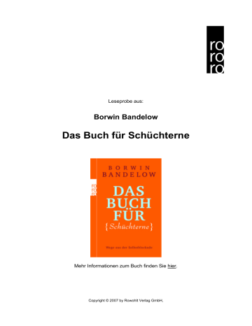 Das Buch für Schüchterne Das Buch für Schüchterne