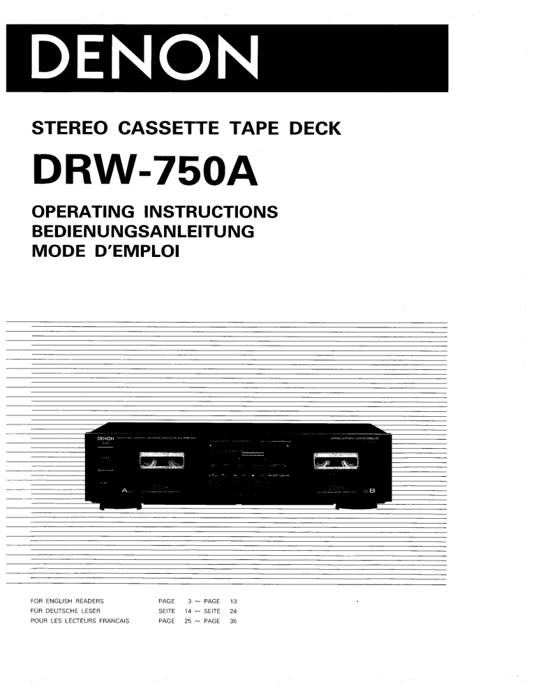 DRW-750A DRW-750A