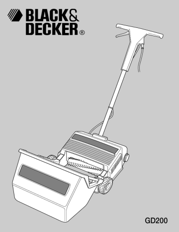 Black & Decker GD200 Lawnraker User manual | Manualzz