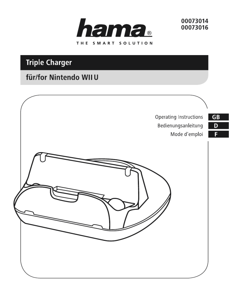 Hama 00073014 Owner's manual Hama 00073014 Owner's manual