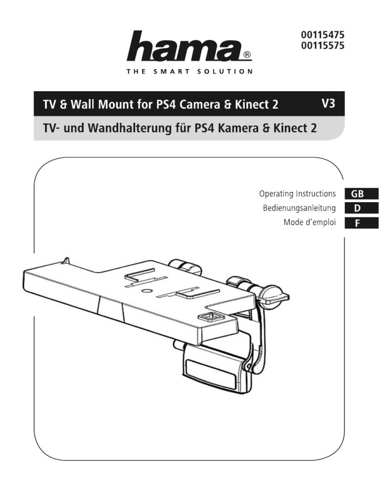 Hama 00115475 Owner's manual Hama 00115475 Owner's manual