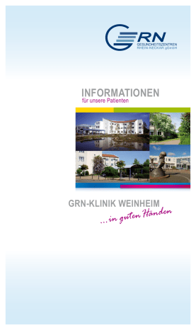 Patienten-Infobroschüre Patienten-Infobroschüre