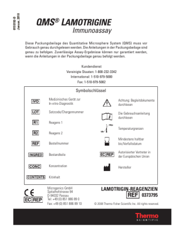 QMS® LAMOTRIGINE - Fisher Scientific QMS® LAMOTRIGINE - Fisher Scientific