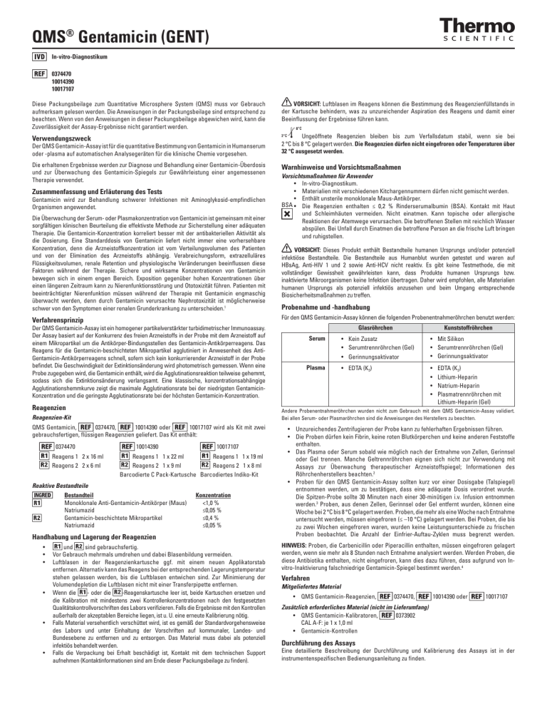 QMS® Gentamicin QMS® Gentamicin