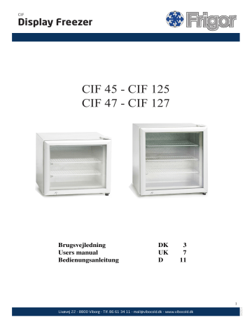 Display Freezer | Manualzz