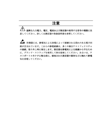 E4991A RF インピーダンス/マテリアル・アナライザ 取扱説明書 E4991A RF インピーダンス/マテリアル・アナライザ 取扱説明書