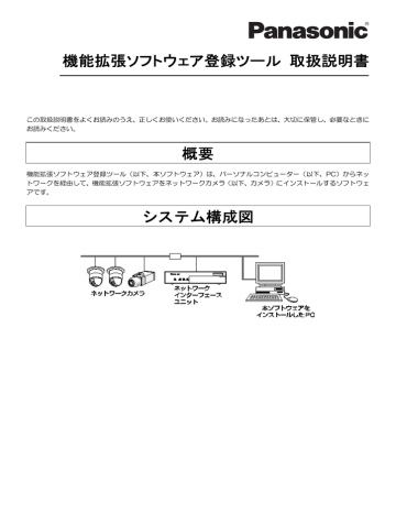 機能拡張ソフトウェア登録ツール 取扱説明書 概要 - psn 機能拡張ソフトウェア登録ツール 取扱説明書 概要 - psn