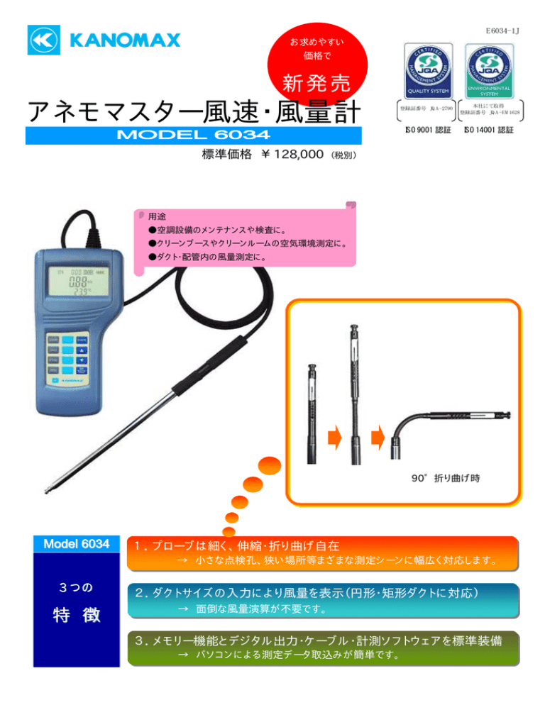 アネモマスター風速・風量計 アネモマスター風速・風量計