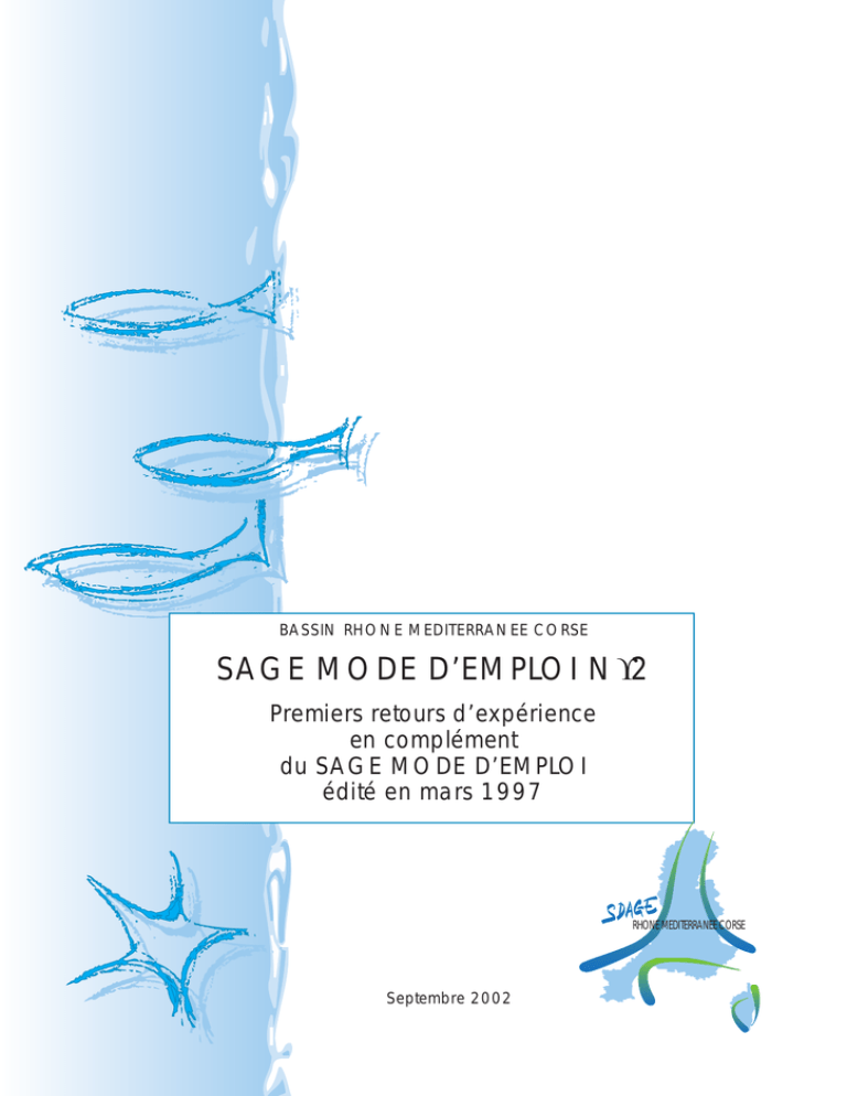 SAGE MODE D`EMPLOI N°2 SAGE MODE D`EMPLOI N°2